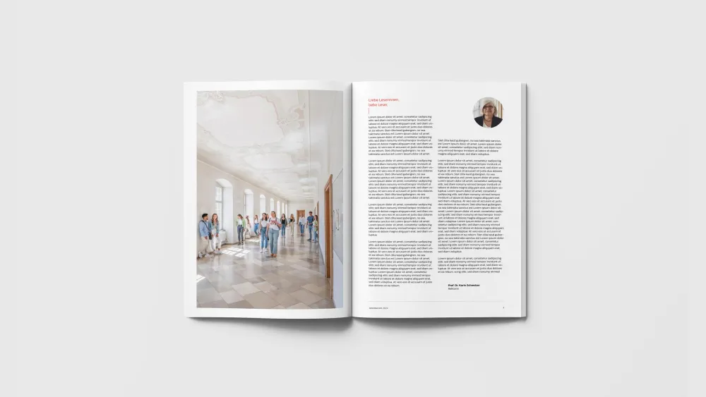 Design- und Layoutkonzept des PHW Jahresberichts.