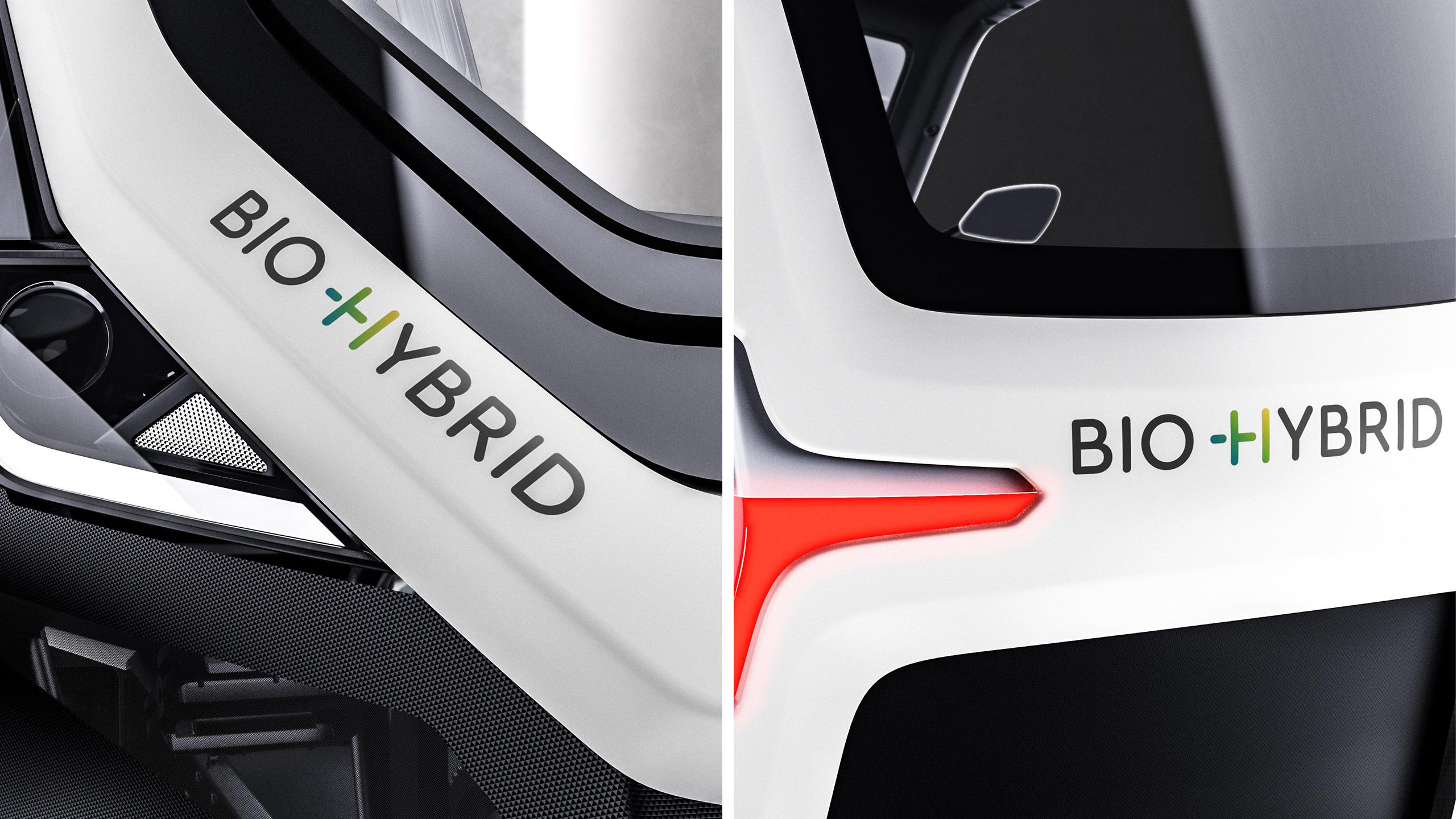 BioHybrid Logo am Fahrzeug