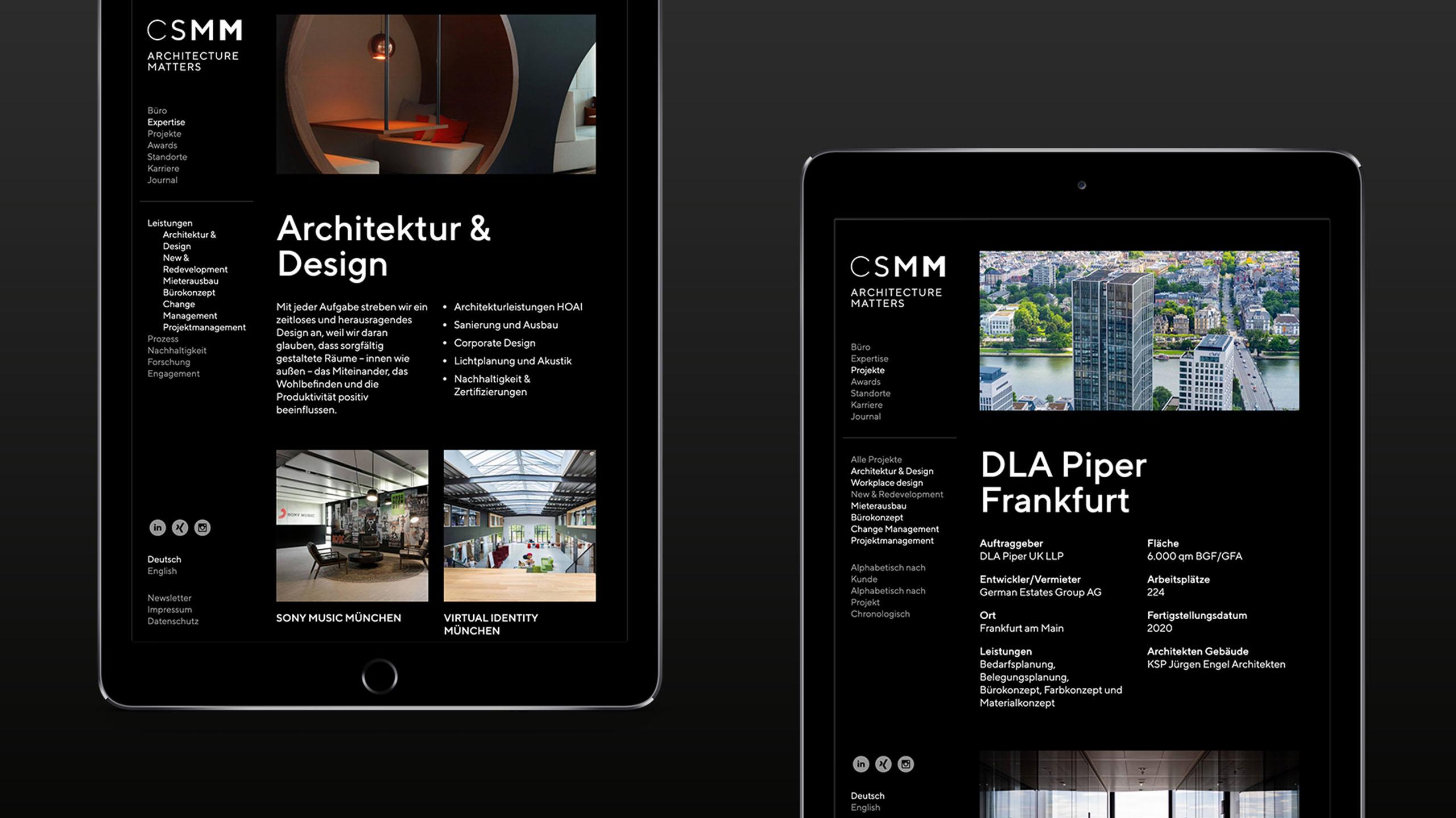 CSMM Website/iPad