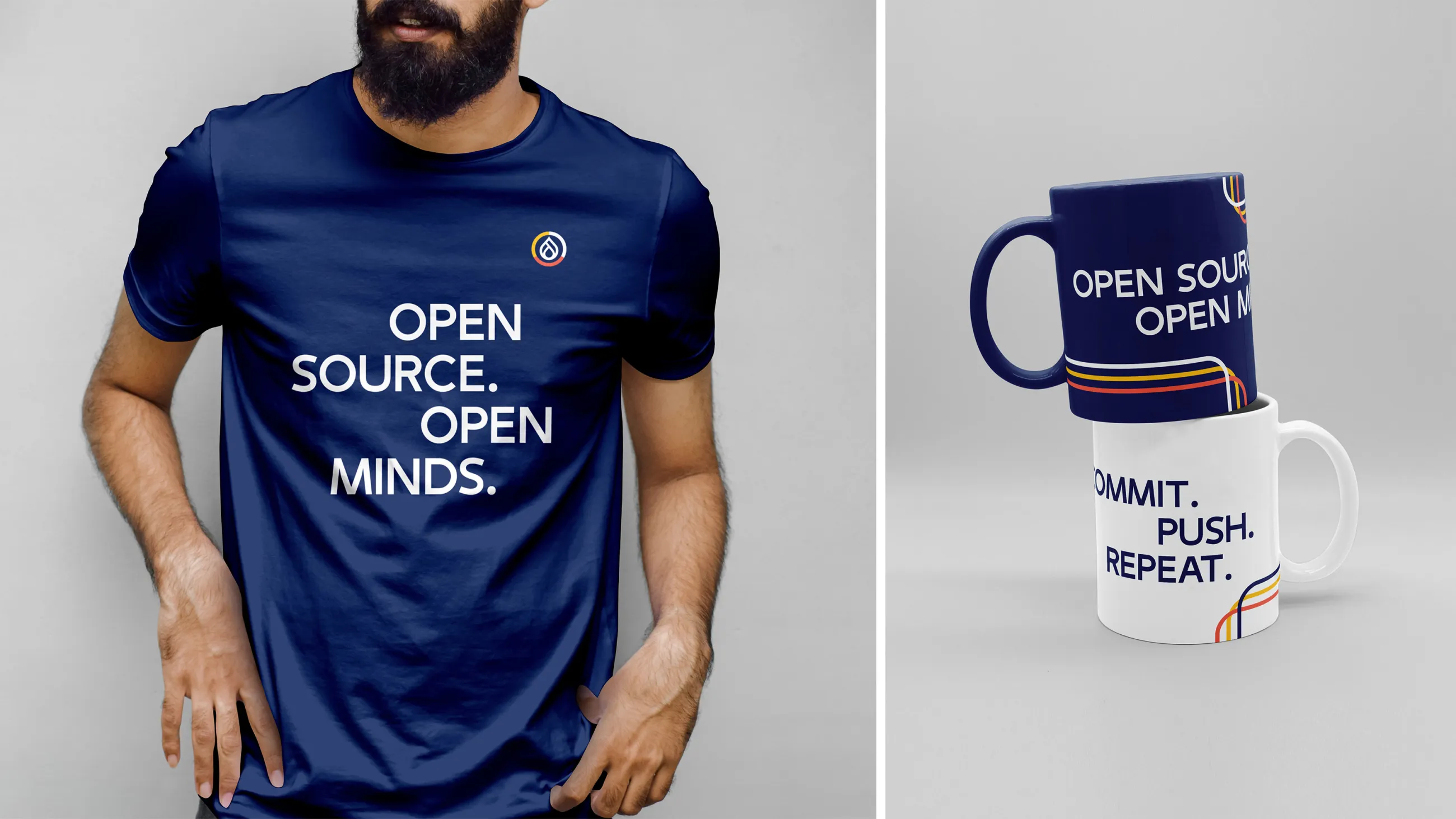 T-Shirt und Tasse mit Aufdruck