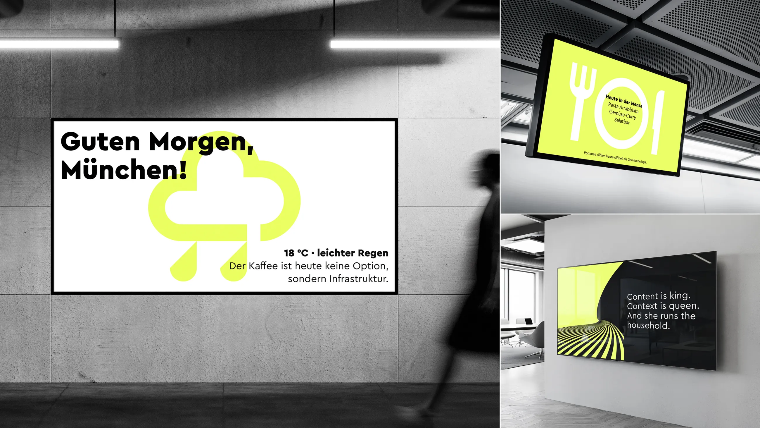 Visualisierung von DiSign Informationsscreens in verschiedenen Anwendungen