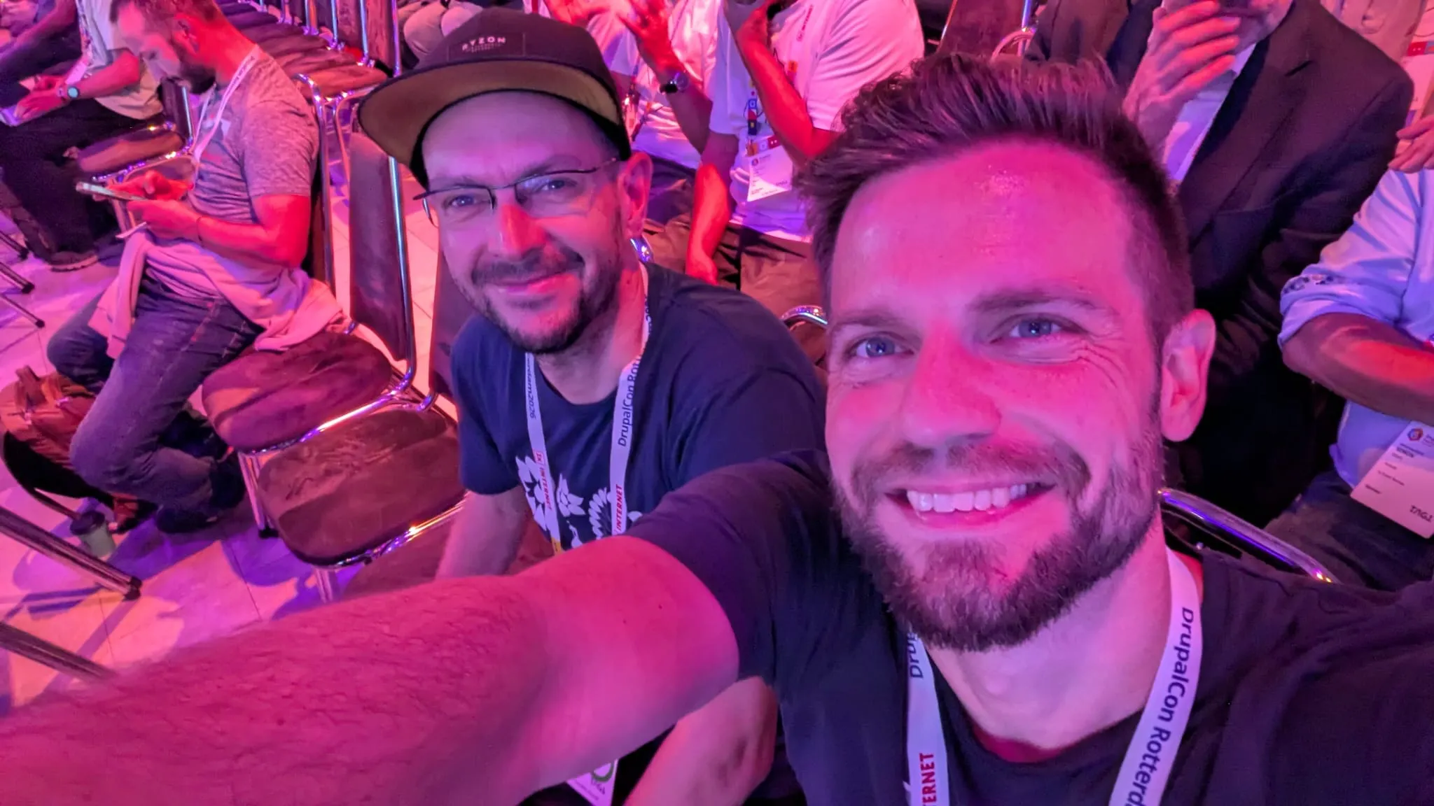 Max and Chrissi at DrupalCon
